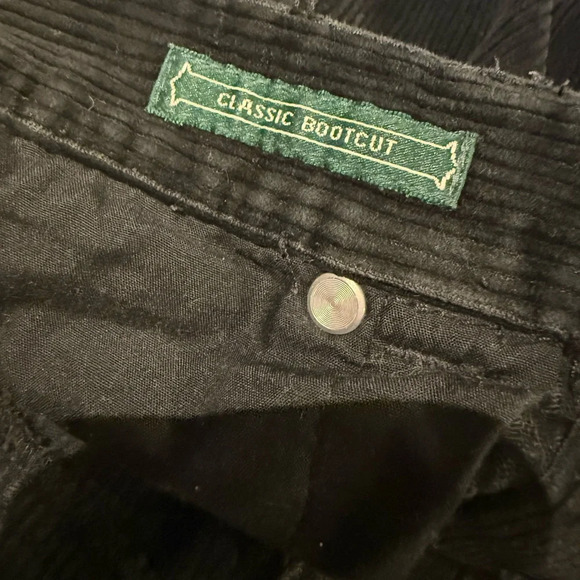 Ralph Lauren Black Corduroy Boot Cut Pants - Picture 6 of 6